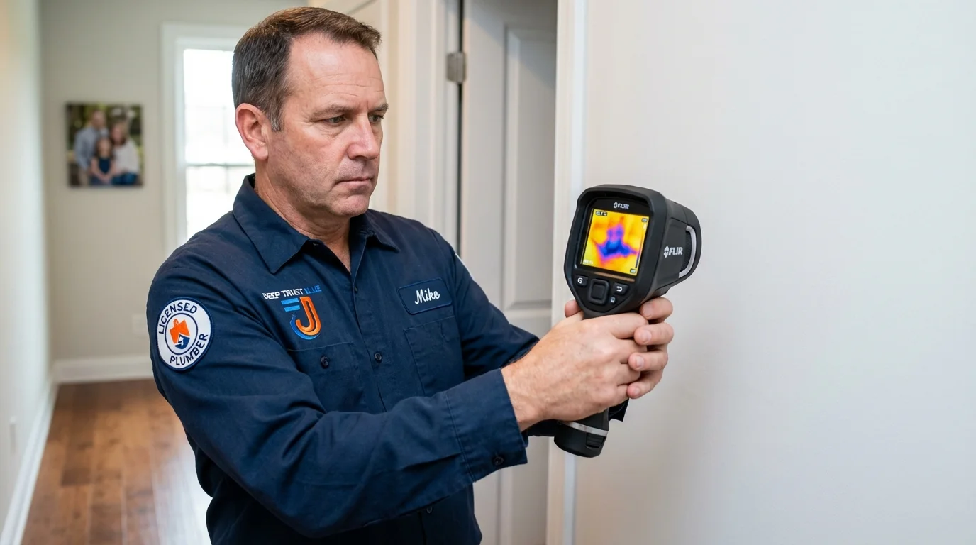 Thermal imaging leak detection by Johns Plumbing LLC in Green Springs